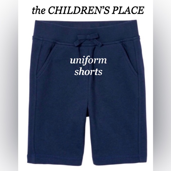 THE CHILDREN’S PLACE Girls Uniform French Terry Shorts navy blue size 16 NWT - Picture 9 of 11